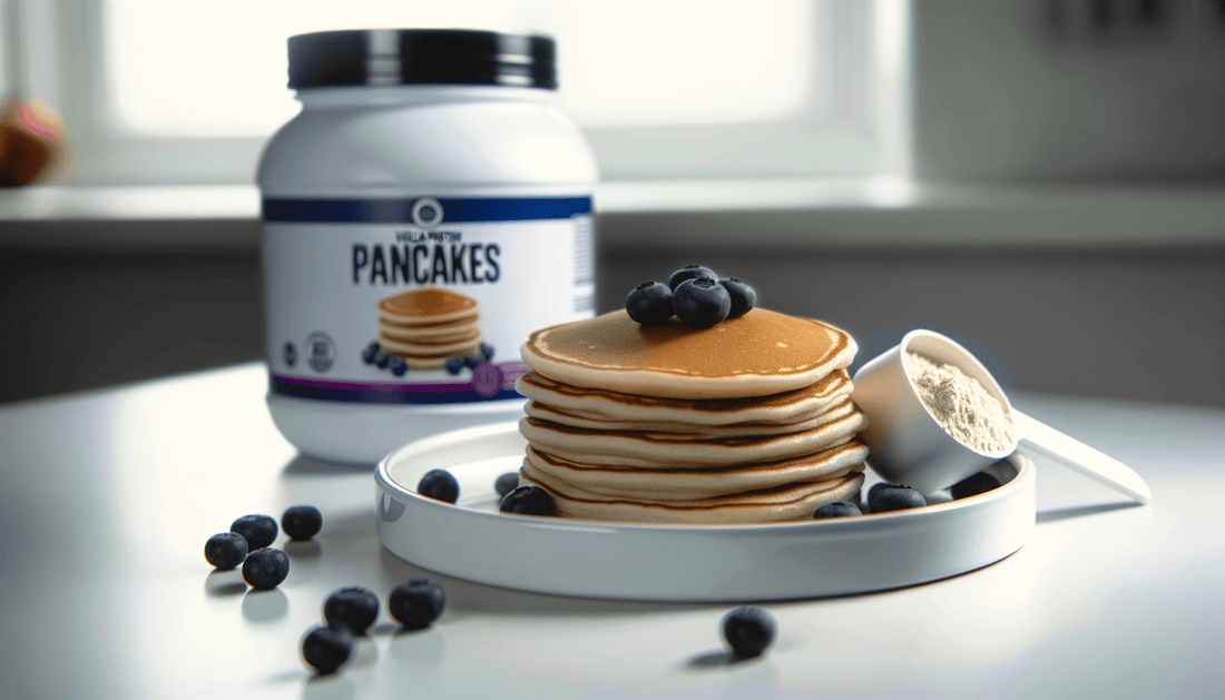 Proteinpulver Pancakes Rezept für eiweißreiche Pfannkuchen - MANIAC Nutrition