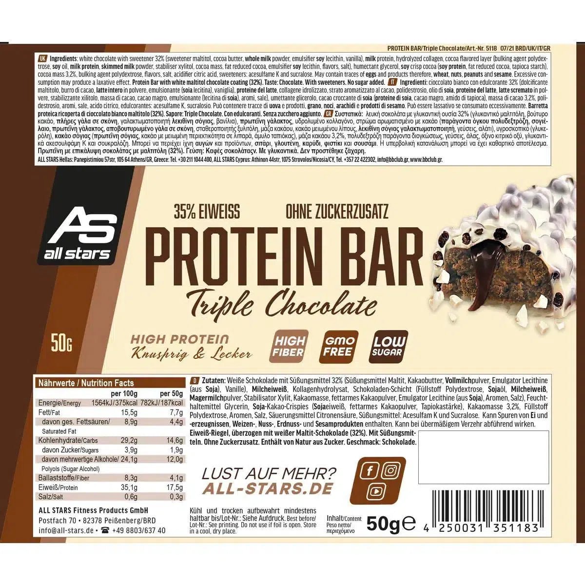 Protein Bar 18 Riegel - MANIAC Nutrition