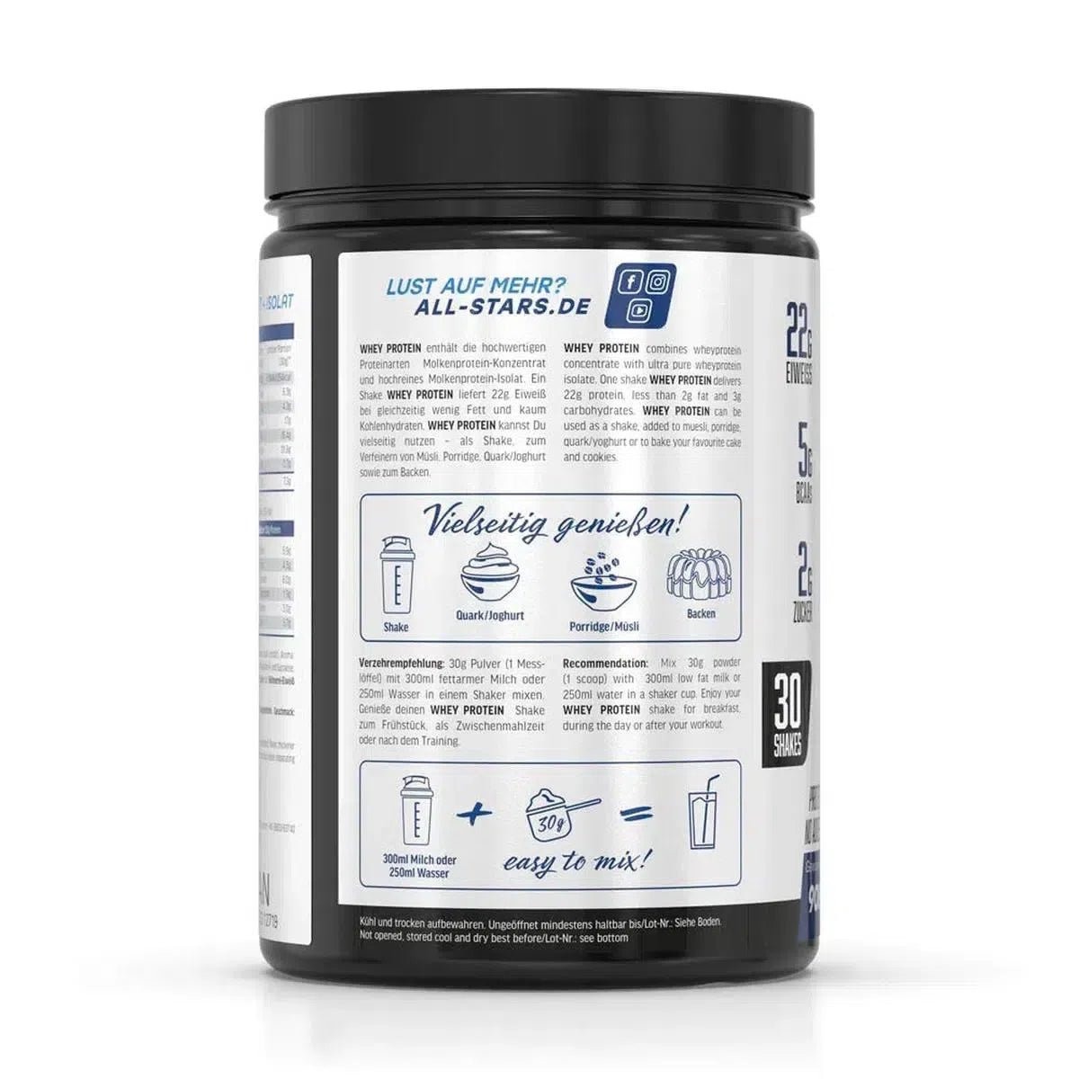 Whey Protein 908g Dose - MANIAC Nutrition