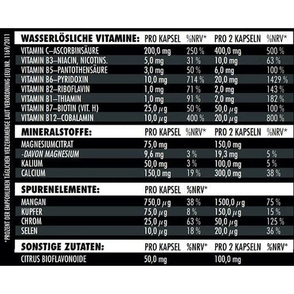 Vita - min Inject 180 Kapseln - MANIAC Nutrition