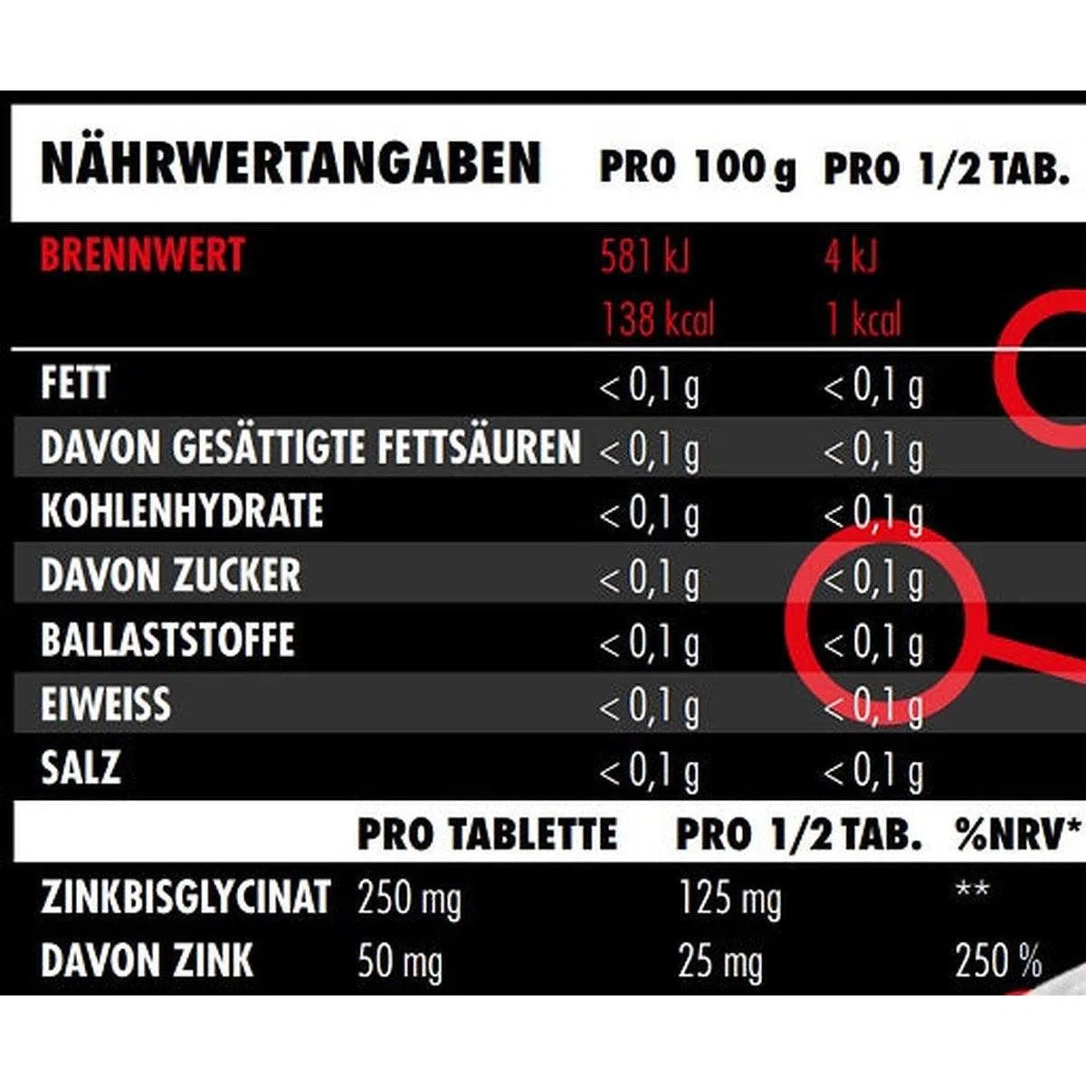 Zink Bisglycinat 150 Tabletten - MANIAC Nutrition