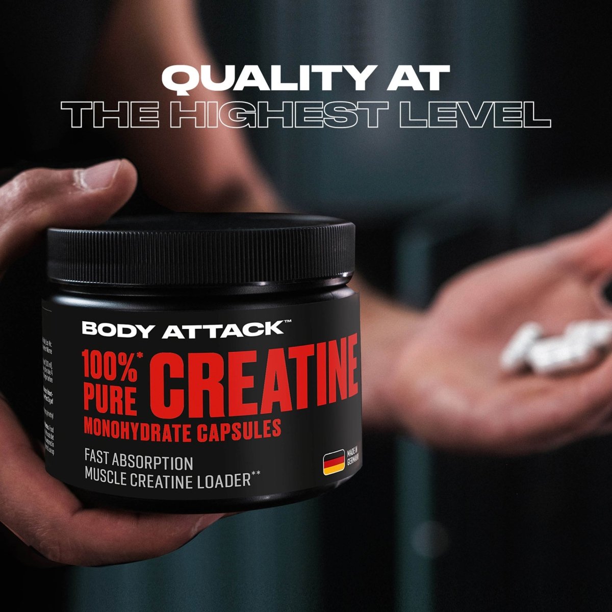 100% pure Creatine 240 Kapseln - MANIAC Nutrition