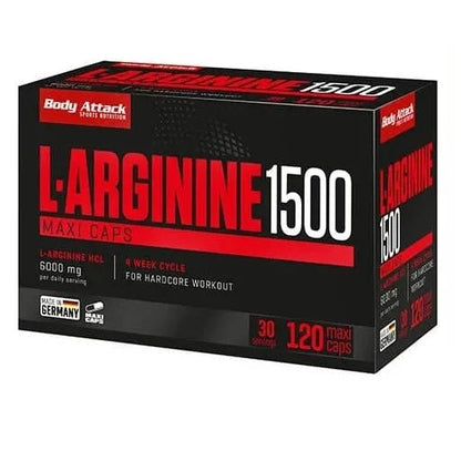 L - Arginin 1500 120 Kapseln - MANIAC Nutrition