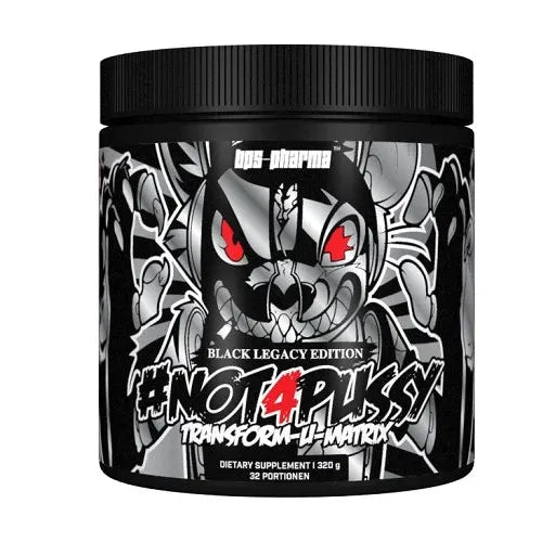 #NOT4PUSSY Transform U Matrix 320g-Pre Workout Booster-BPS-Pharma-Blue Killa Razz-Maniac-Sports