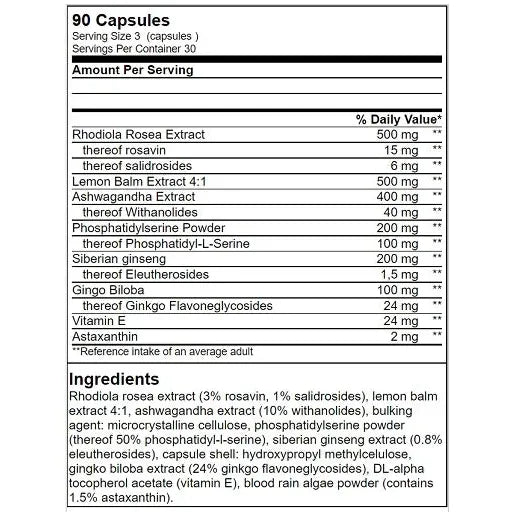 Anti Stress 90 Kapseln - MANIAC Nutrition