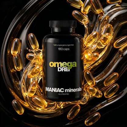 Omega Drei 180 Kapseln - MANIAC Nutrition