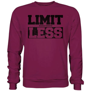Limit less Sweatshirt-Sweatshirts-Maniac-Sports-Burgundy-XS-Maniac-Sports