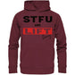 STFU and Lift heavy Hoodie-Hoodies-Maniac-Sports-Burgundy-XS-Maniac-Sports