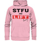 STFU and Lift heavy Hoodie-Hoodies-Maniac-Sports-Cotton Pink-XS-Maniac-Sports