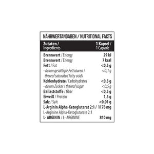 Arginin AAKG 1178mg 60 Kapseln - MANIAC Nutrition