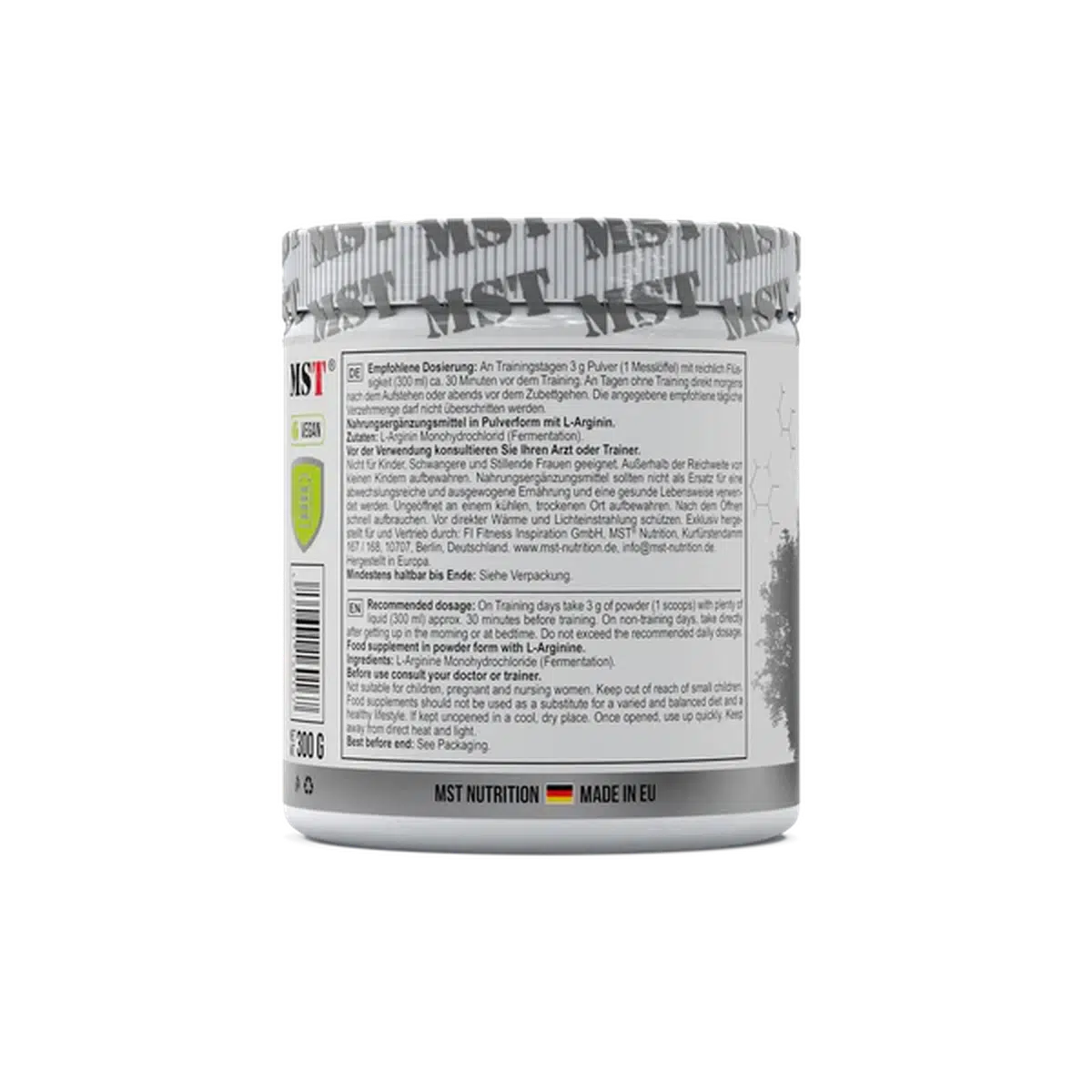 Arginine HCL 300g-L-Arginin-MST-Maniac-Sports