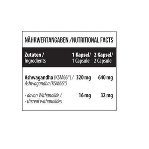 Ashwagandha KSM 66® 60 Caps - MANIAC Nutrition