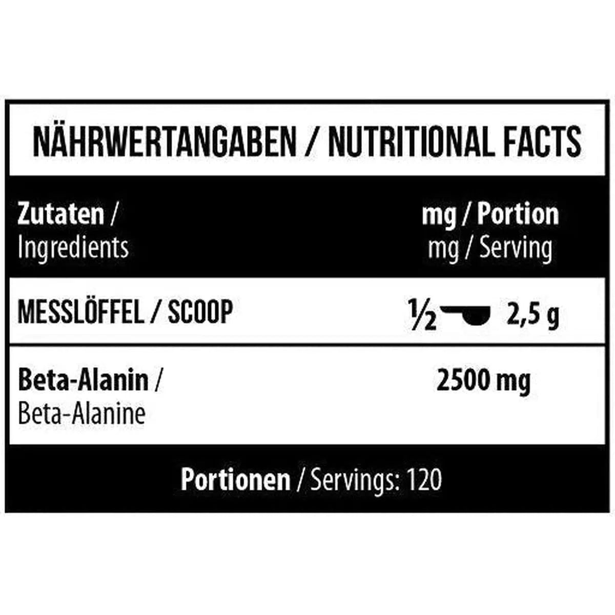 Beta Alanine 300g - MANIAC Nutrition