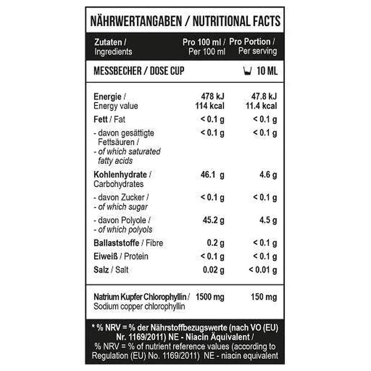 Chlorophyll 1000 ml-Mineralstoffe-MST-Maniac-Sports