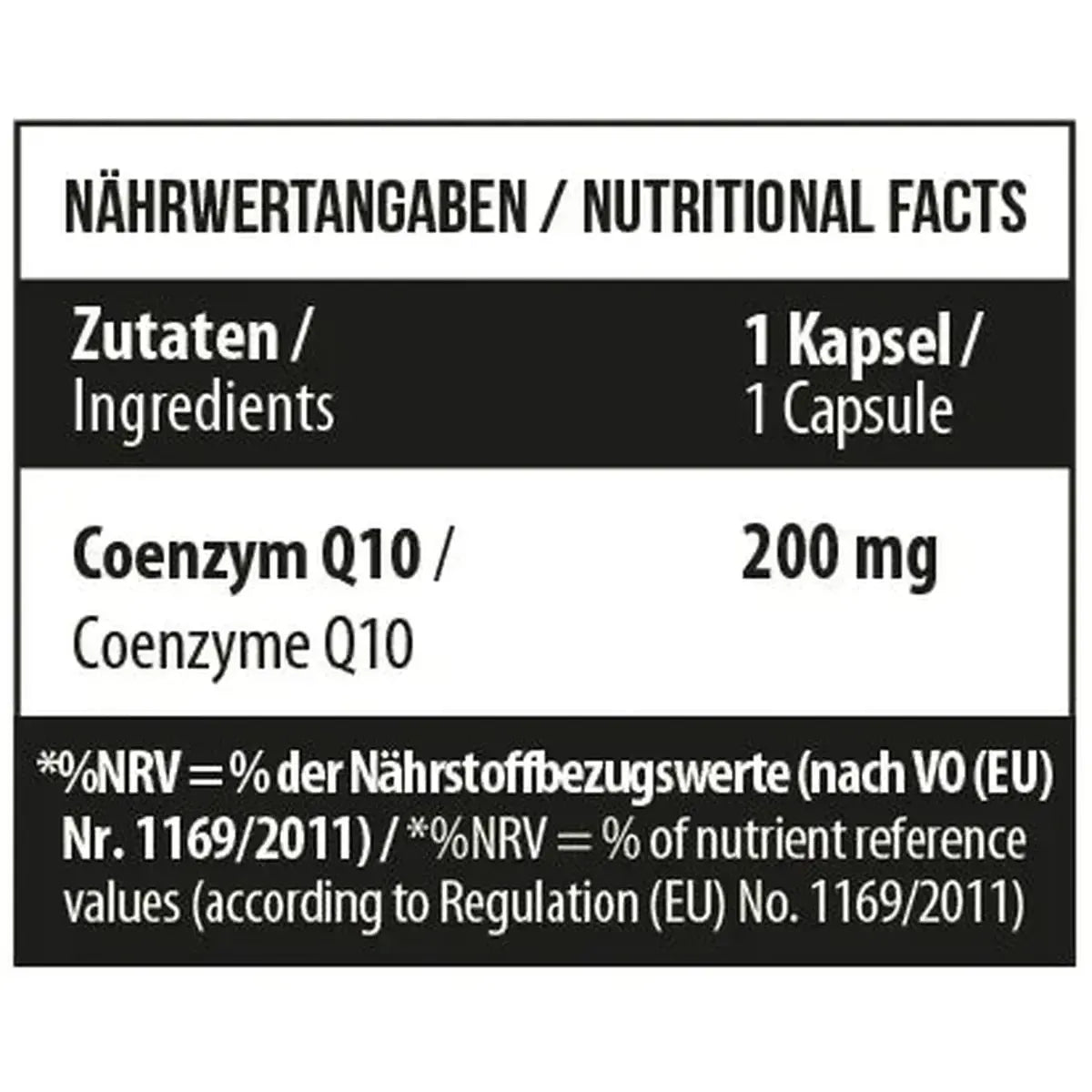Coenzym Q10 200 mg 60 Kapseln - MANIAC Nutrition