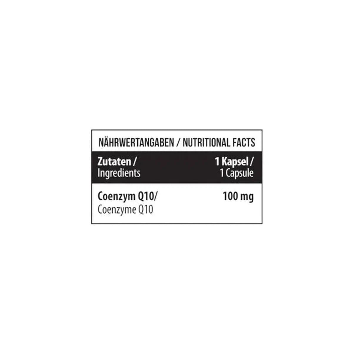 Coenzyme Q10 - 100mg 60 Kapseln - MANIAC Nutrition