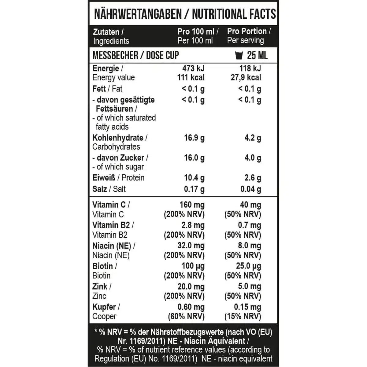 Collagen Peptides + Biotin 500 ml Orange Juice - MANIAC Nutrition