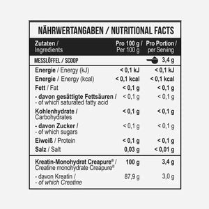 Creatin Monohydrate 500g - MANIAC Nutrition