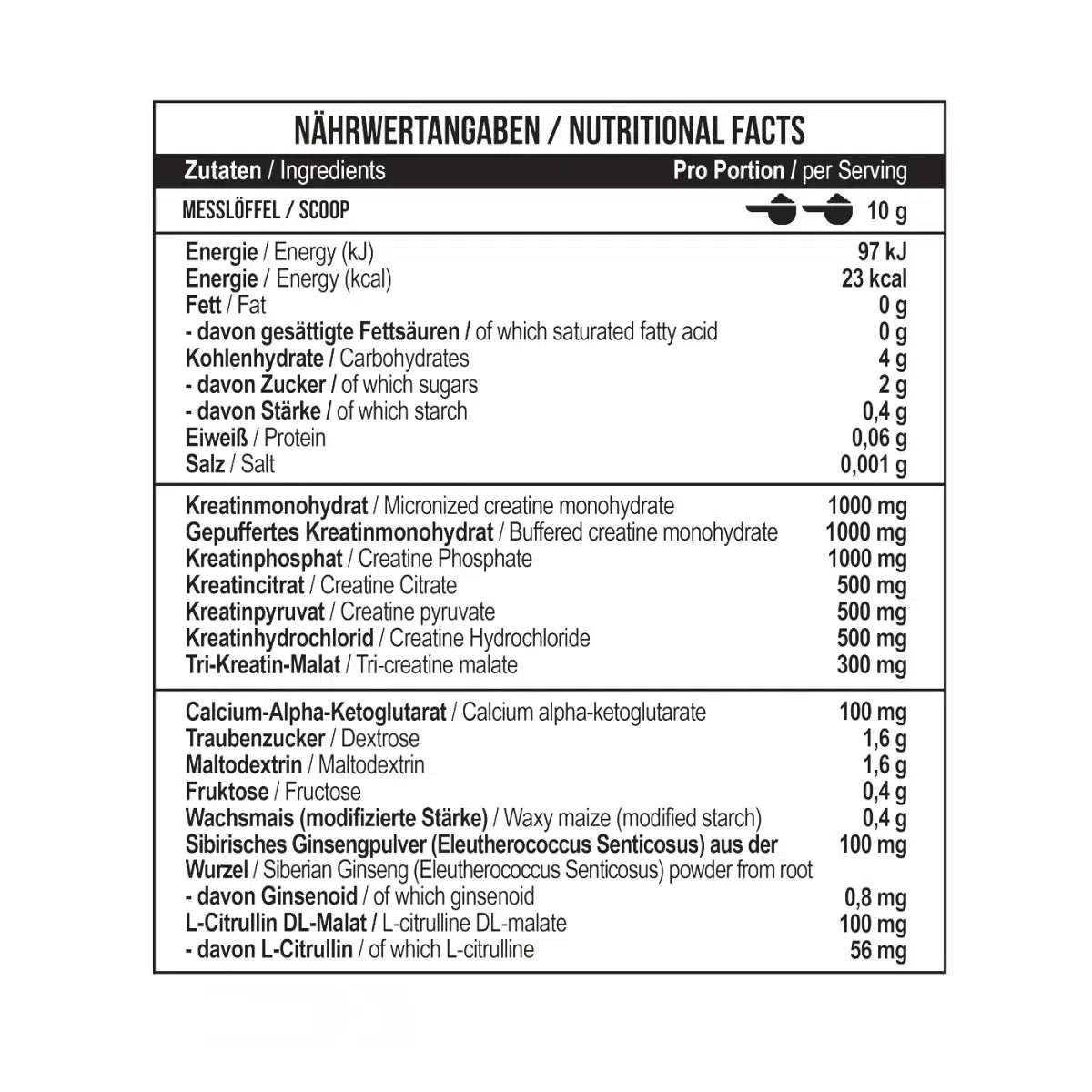 Creatine Kick 300g Green Apple - MANIAC Nutrition