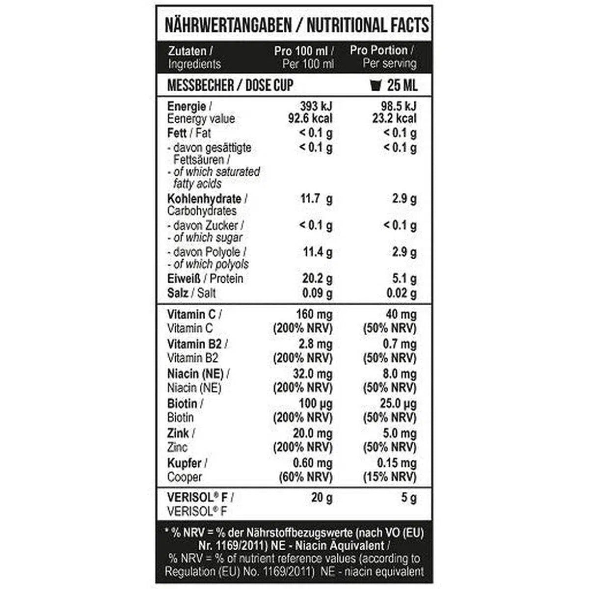 Fish Collagen Peptides Zero 1L-Collagen-MST-Kirsche-Maniac-Sports