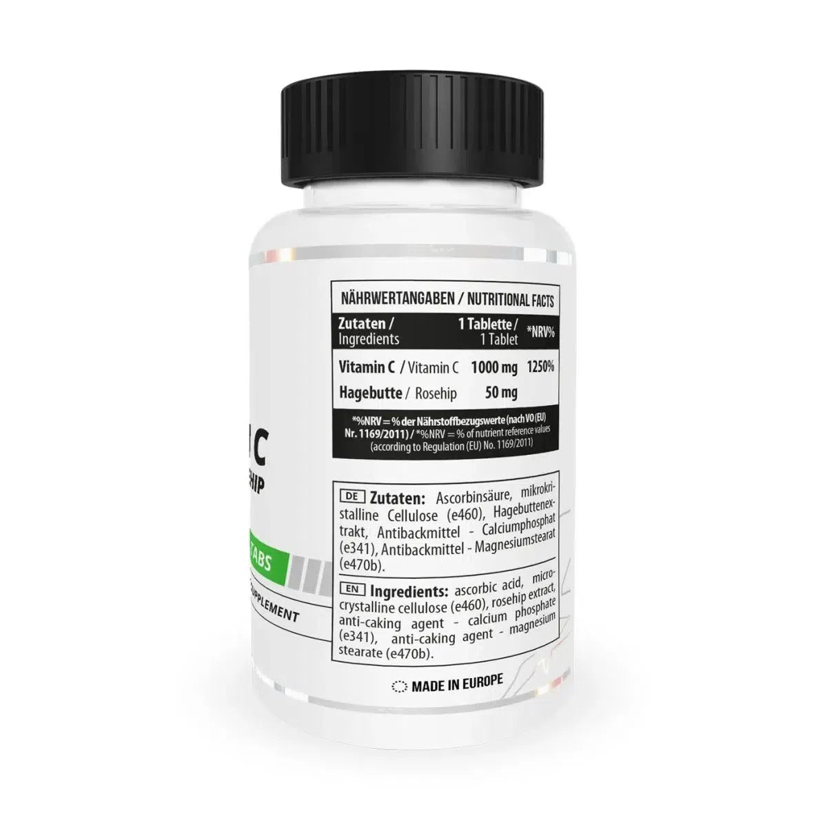 Healthy Vitamin C + Rosehip 1000mg 100 Tabl. - MANIAC Nutrition