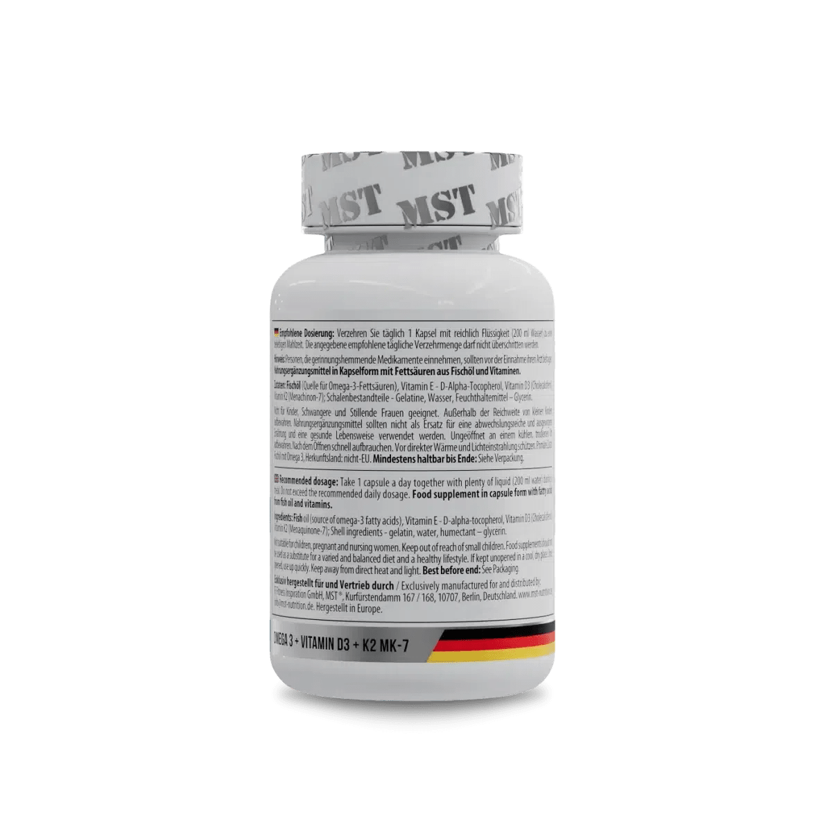 Omega 3 + D3 + K2 - 60 Kapseln - MANIAC Nutrition