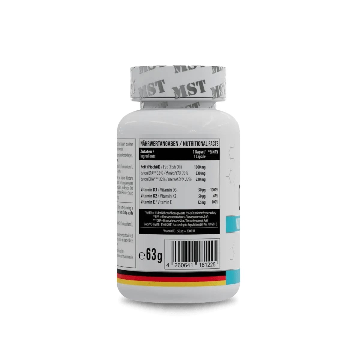 Omega 3 + D3 + K2 - 60 Kapseln - MANIAC Nutrition