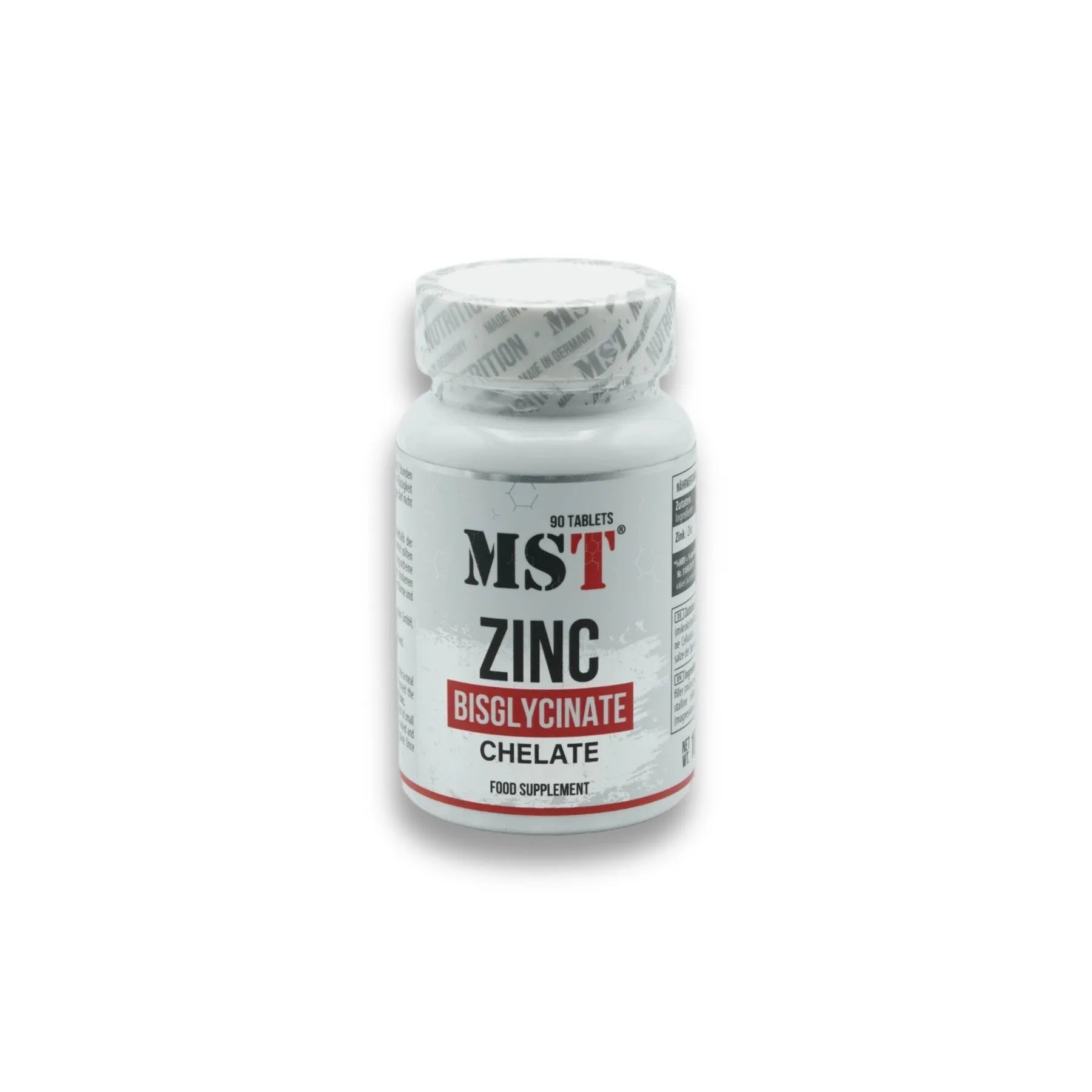 Zinc Chelate Bisglycinate 90 Tabl.-Mineralstoffe-MST-Maniac-Sports