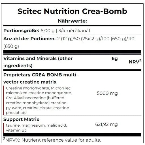 Crea - Bomb 660g - MANIAC Nutrition